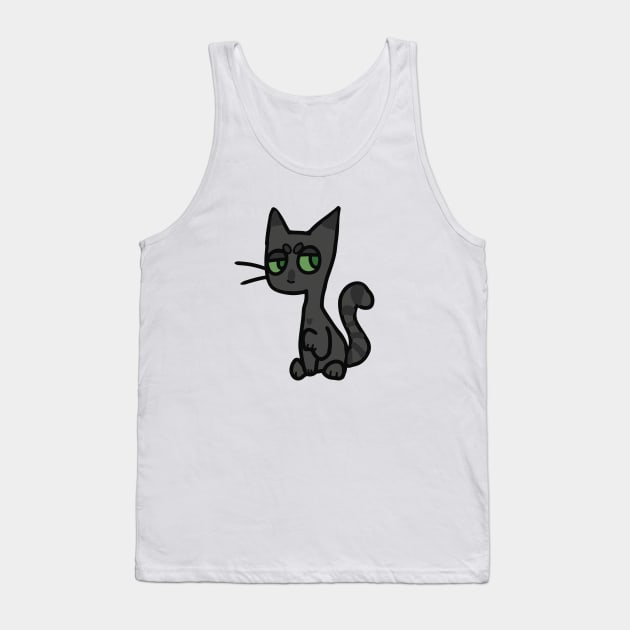 Gray Cat Tank Top by BeCreativeHere